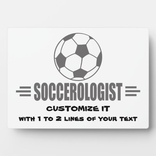 Funny Custom Soccer Fotoplaat (voorkant)