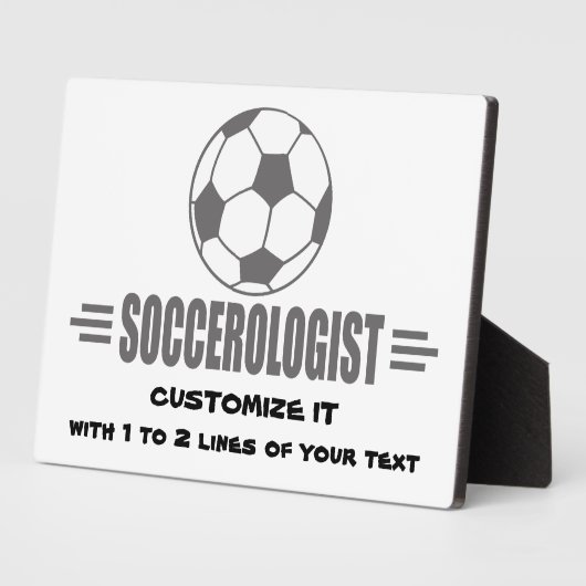 Funny Custom Soccer Fotoplaat (Zijkant)