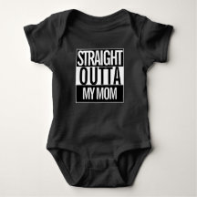 Funny Custom Straight Outta Jouw tekst Retro Black