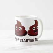 Funny Custom Text POOP mokken (Voorkant rechts)