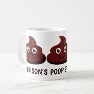 Funny Custom Text POOP mokken