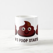 Funny Custom Text POOP mokken (Center)