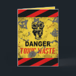 Funny Custom Toxic Waste Teen/College Age Birthday Kaart<br><div class="desc">Here's a funny way to tell your student, older teen, or young adult out in the world that you re SO glad they re still the (messy-lol) kid you knew. Perfect for the Halloween birthday guy or gal, someone into grunge, steampunk, zombies, or the post-apocalyptic thing. You can customize any...</div>