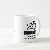 Funny Custom Turtle Koffiemok (Voorkant rechts)