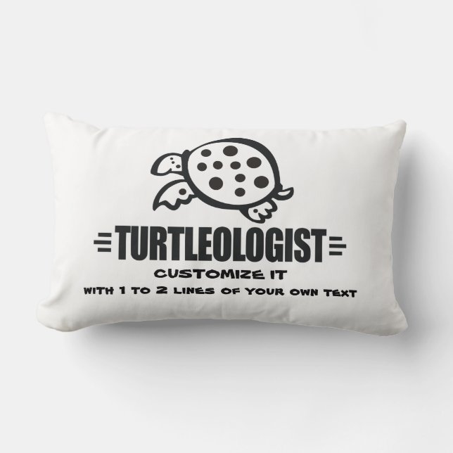 Funny Custom Turtle Kussen (Voorkant)