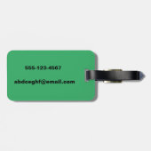 FUNNY CUSTOM WAAR JE WAS? BAGAGELABEL (Achterkant horizontaal)