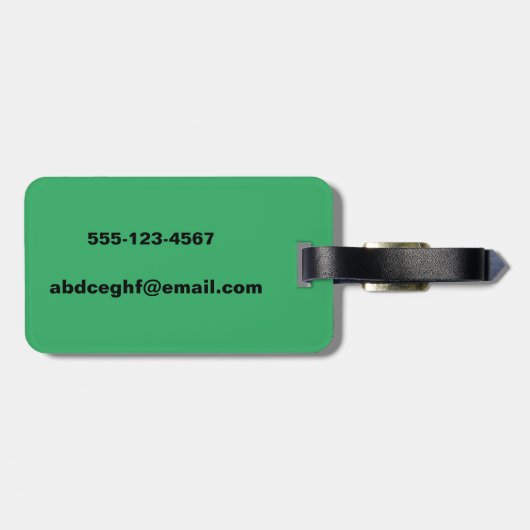 FUNNY CUSTOM WAAR JE WAS? BAGAGELABEL (Achterkant horizontaal)