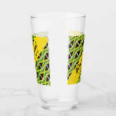 Funny Custom WAH GWAAN Jamaica Flag Glas (Rechts)