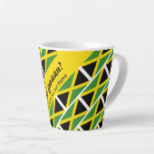 Funny Custom WAH GWAAN Jamaica Flag Latte Mok (Rechterhoek)