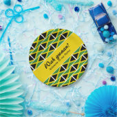 Funny Custom WAH GWAAN Jamaica Flag Papieren Bordje (Feest)