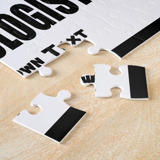 Funny Custom Zebra Lovers Legpuzzel (Zijkant)