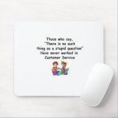 Funny Customer Service Gezegde Muismat (Met muis)