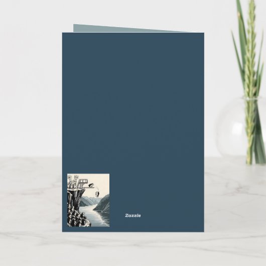 Funny customizable Birthday Kaart (Achterkant)