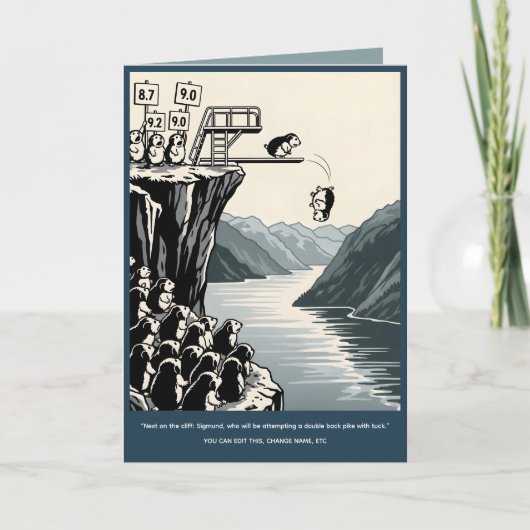 Funny customizable Birthday Kaart (Voorkant)