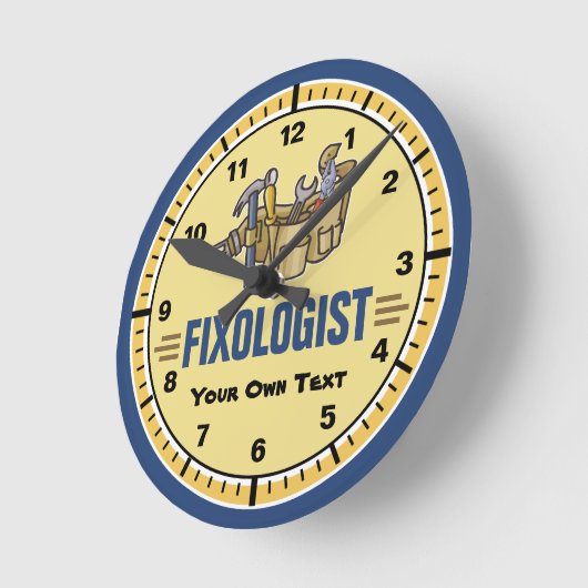 Funny Customize IT Handyman Ronde Klok (Hoek)