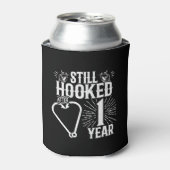 Funny Cute 1e Jubileum Couples getrouwd 1 jaar Blikjeskoeler (Blikje Voorkant)