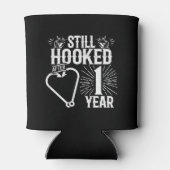 Funny Cute 1e Jubileum Couples getrouwd 1 jaar Blikjeskoeler (Achterkant)