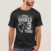 Funny Cute 3rd Jubileum Couples getrouwd 3 jaar T-shirt (Voorkant)