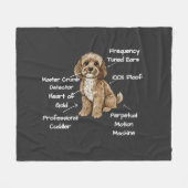 Funny Cute Anatomy of a Cockapoo Dog Lover Fleece Deken (Voorkant (Horizontaal))