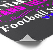Funny Cute And Sweet Then Football Started  Poster (Hoek)