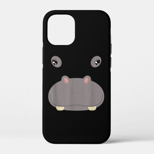 Funny Cute Animal Face Hippo Costume Halloween Case-Mate iPhone Case (Achterkant)