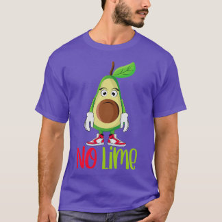 Funny Cute Avocado Guacamole No Limoen T-shirt