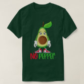 Funny Cute Avocado Guacamole No Pepper T-shirt (Design voorkant)
