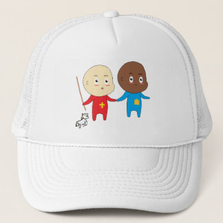 Funny Cute Babies Little St. Nicholas en Friend Trucker Pet