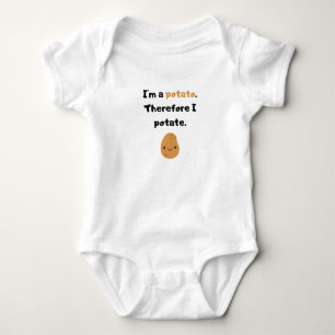 Funny Cute Baby Potato Bodysuit-pakken en uit éé Romper