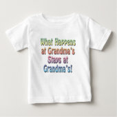 Funny Cute Baby T-Shirt, Grandma's House (Voorkant)