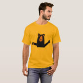 Funny Cute Black Beer Ready to Hug T-shirt (Voorkant volledig)