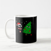 Funny Cute Black Cat What Jamas Christmas Tree Cos Koffiemok (Links)