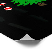 Funny Cute Black Cat What Jamas Christmas Tree Cos Poster (Hoek)