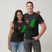 Funny Cute Black Cat What Jamas Christmas Tree Cos T-shirt (Unisex)