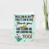 Funny Cute Blue Happy Moederdag van kat Kaart (Voorkant)