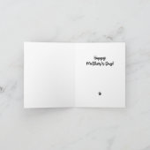 Funny Cute Blue Happy Moederdag van kat Kaart (Binnen)