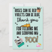 Funny Cute Blue Happy Vaderdag van kat Kaart (Voorkant)