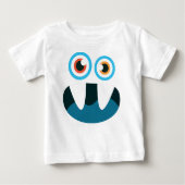 Funny Cute blue-monster open mond (Voorkant)