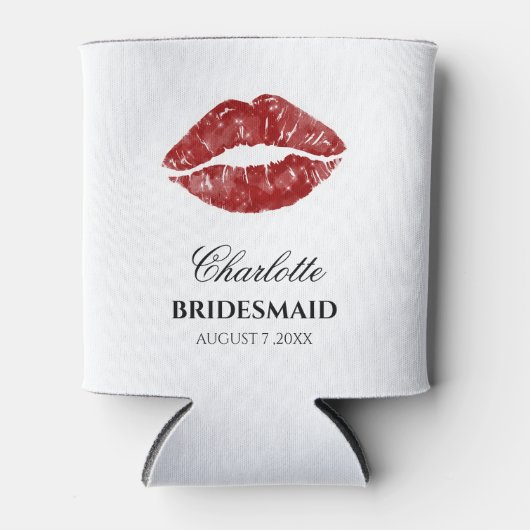 Funny & Cute Bridesmaid Custom Wedding Blikjeskoeler (Voorkant)