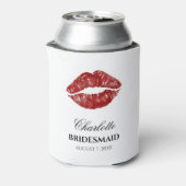 Funny & Cute Bridesmaid Custom Wedding Blikjeskoeler (Blikje Achterkant)