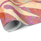 Funny Cute Bright Oranje Tabby Cat Decoupage Cadeaupapier (Rol Hoek)