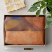 Funny Cute Bright Oranje Tabby Cat Decoupage Tissuepapier (Geschenk)