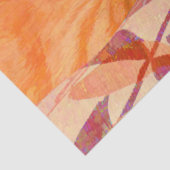 Funny Cute Bright Oranje Tabby Cat Decoupage Tissuepapier (Detail)