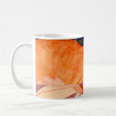 Funny Cute Bright Oranje Tabby Cat Koffiemok (Links)