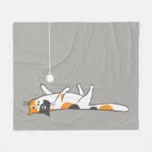 Funny Cute Calico Cat | Keukenkattendeksels Fleece Deken (Voorkant (Horizontaal))