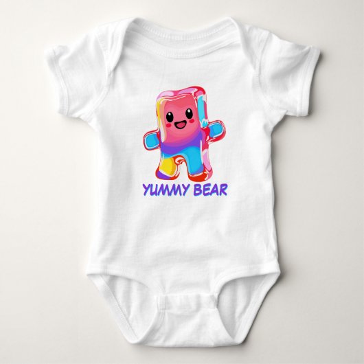Funny Cute Candy Gimme Gummy Bear Romper (Voorkant)
