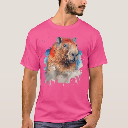 Funny Cute Capybara Capy Bara Capybara Definition T-shirt (Voorkant)