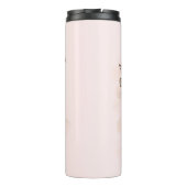 Funny Cute Cartoon Coffee Lover Doodle Thermosbeker (Achterkant)