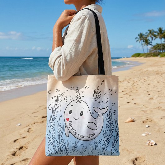 Funny cute cartoon drawing illustration  tote bag