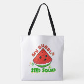 Funny cute cartoon Kawaii Drawing illustration Tote Bag (Voorkant)